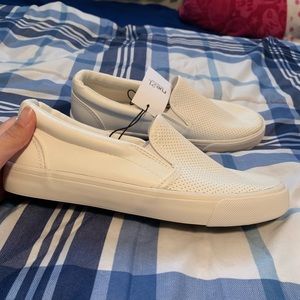 Rue 21 White slip on perforated sneakers